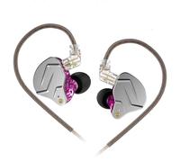 Yinyoo KZ ZSN Pro Cuffie 1BA 1DD Auricolare in Ear Monitor Hybrid Balanced Driver armatura Driver dinamici e cavo audio da 3,5 mm Cavo staccabile (viola senza microfono)