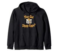 Yinz Got Dippy Eggs Pittsburgh Funny Yinzer Cibo per la Colazione Felpa con Cappuccio