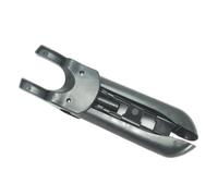 YINZHD 1 pz. Parti for vaporizzatore for indumenti, appendiabiti pieghevole in plastica nera con 2 clip for asta di supporto inferiore a 16 mm