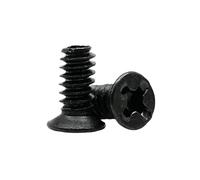 YINZHD 25 pezzi 6#-32 M3 Case for PC for computer 2,5" 3, pollici Disco rigido HDD PSU PCI Scheda video Vassoio for server Supporto for montaggio Riparazione fai da te Vite(Black,6-32x5mm)