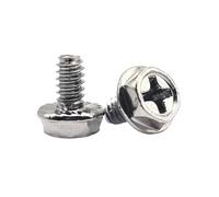 YINZHD 25 pezzi Nero Argento 6#-32x5/6/8mm Computer PC Case Alimentatore PSU Hard Drive HDD Scheda Madre Video Montaggio Riparazione Vite(Silver,6-32x6mm)