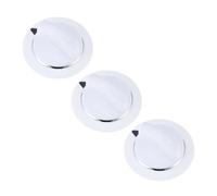 YINZHD 3 pz/kit WE1M654 Manopola del timer dell'asciugatrice bianca adatta for la sostituzione diretta di parti di accessori for lavatrice elettrica stabile