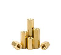 YINZHD Distanziatore esagonale in rame M2 M2.5 M3 M4 M5 for circuiti stampati PCB e schede madri for computer, pilastri di supporto filettati, viti e bulloni(Female female,28MM_M3 10PCS)