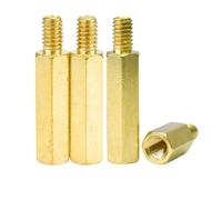 YINZHD Distanziatori esagonali in ottone M3, distanziali for scheda madre, maschi e femmine, perni for rack for, colonne filettate, viti distanziatrici for bulloni for PCB(50mm(5Pcs),M3(C6mm))