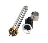 YINZHD Riscaldatore elettrico tubolare filettato da 1,5" 220 V/380 V DN40/47 mm 3 KW/4,5 KW/6 KW TEN Elemento riscaldante for caldaia 1 pz.(WHITE,380V,9KW 295mmL)