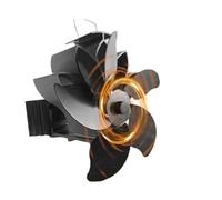 YINZHD Ventilatore for stufa a legna a 5 pale, silenzioso, for uso domestico, con bruciatore a legna.