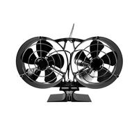 YINZHD Ventilatore for stufa a legna, ventilatore for stufa ad aria calda a 12 pale, ventilatore for stufa ad aria calda for camino nero SF707T(DY835)