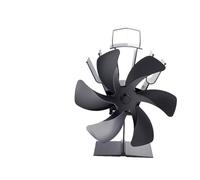 YINZHD Ventilatore for stufa ad aria calda a 6 pale, bruciatore a legna, ventilatore for camino silenzioso, riscaldatore domestico invernale, distribuzione efficiente del calore(Stove Fan)