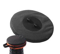 Yiohejy Cuscino per sgabello pieghevole, cuscino telescopico per sedia, copertura per sgabelli retrattili, con fascia elastica, rotondo, impermeabile, per escursionismo e campeggio