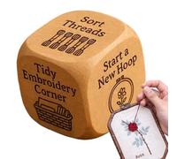 Yiohejy Dadi per quilter - Strumento da cucito fatto a mano su 6 lati - Organizza i suggerimenti di rifornimento dei dadi da ricamo, per casa, viaggi, officina, lezioni di opere d'arte, artisti