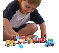 Yiohejy Giocattolo Del Di Legno,Set Di Gioco Per Apprendimento Magnetico - Set Di Macchinine Giocattolo,Adatto A Bambini E Bambine Di 3+ Anni, Per Casa, Aula, Asilo, Scuola Materna E Uso Interno