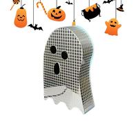 Yiohejy Ornamenti fantasma discoteca di Halloween, specchio acrilico per Halloween, decorazione fantasma discoteca, statuette decorative per ingresso, vacanze, bar, mensola, soggiorno, bancone, camera