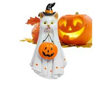 Yiohejy Statua Fantasma Resina,Fantasmi Animali Spettrali Con Luci Decorazione | Decorazioni per Tavolo Casa Stregata Sentiero Campeggio Finestra