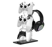Yiohejy Supporto Cuffie - Porta Console Per Camera Da Letto - Scaffale Verticale A 3 Ripiani Multiuso Per Scrivania Ufficio Salotto E Cameretta