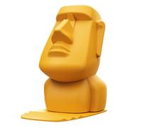 Yiohejy Supporto per occhiali a forma di statua 'isola di Pasqua, supporto per occhiali, a forma di testa 'isola di Pasqua, decorazione per la stanza per comodino o libreria da scrivania