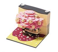 Yiokii Blocco note 3D 2026 Scultura di carta unica Casa sull'albero Nota non appiccicosa Blocco memo di carta fai da te per la decorazione della scrivania regalo