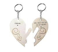 Yiokii Coppia regali per fidanzato e fidanzata You Hold Key To My Heart Coppia regali di San Valentino I3R2 Portachiavi giorno compleanno