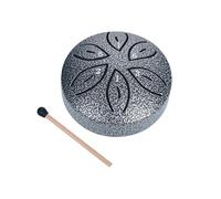 Yiokii Tamburo pioggia per esterni, tamburo in acciaio per la pioggia, tamburo per la pioggia 6 note 3 pollici Chakra Drum per pioggia, Tamburo musicale impermeabile per giardino, Enjoy the Rain