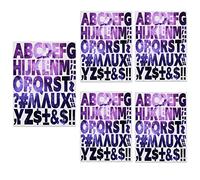 Yiootop 270 pz 2 pollici Lettere Termoadesive Lettere Termoadesive, Alfabeti per Maglie Sportive Magliette Nome della Squadra Vestiti Stampa Slogan Artigianato Fai da Te Decorazione (5 Fogli Camoufla