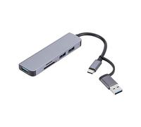 YIORYO Adattatore multi splitter USB di tipo C 4/5/7 porte Hub USB Expander trasmissione ad alta velocità Plug and Play per PC Computer (dimensioni: A)