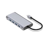 YIORYO Adattatore multiporta USB C Hub 11-1 portatile con HDMI 4K, caricatore PD da 100 W, porte USB 3.0, lettore di schede TF/SD, dock di tipo C compatibile con più laptop con porta C