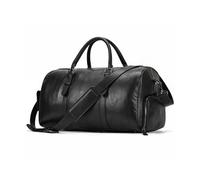 YIORYO Borsone da viaggio in pelle con custodia per scarpe, borsa da viaggio per la notte, impermeabile, grande borsa da viaggio, borsone da uomo o donna