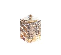 YIORYO Porta Cotton fioc con Coperchio, organizzatore for Il Bagno, for Bastoncini di Cotone, Palline, tamponi, Plettri for Filo interdentale, Caramelle, Gioielli(Amber)