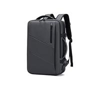 YIORYO Zaini per laptop espandibili di grande capacità da 16", grigio, Zaino da viaggio