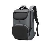 YIORYO Zaino da uomo, 15,6 pollici, grande capacità, zaino per computer portatile, borse da viaggio per il tempo libero, grigio