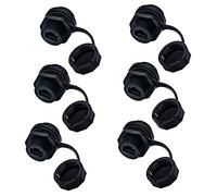 YIOVVOM Accoppiatore RJ45 impermeabile per montaggio a pannello, connettore ethernet per esterni cat 6, femmina a femmina, combinato con connettori di rete a cappuccio, connettore Cat5/5e/6 8P8C