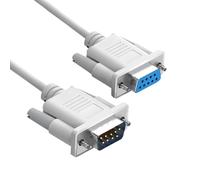 YIOVVOM Cavo di prolunga seriale DB9 RS232 maschio a femmina 9 pin DB9 cavo dritto attraverso connettore seriale a 9 pin grigio 1,5 m