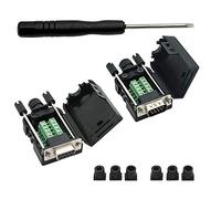 YIOVVOM DB9 Breakout Connettore per Cablaggio Terminale RS232 D-SUB Femmina e Maschio Scheda Breakout Scheda di Sblocco Modulo Senza Saldatura con Custodia