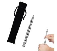 YIPFEN 1 PCS Penna Multifunzionale per Agopressione, Penna per Agopuntura in Acciaio Inossidabile per Agopuntura, Agopressione e Massaggio (12 cm, Sfera Ø5/11 mm)