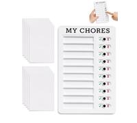 YIPFEN 1 pezzo Memo-Boards To Do Liste,Planner con 10 Schede Intercambiabili,Ideale Checklist Tabella Quotidiana,Organizzazione e Apprendimento,Pianificazione Gestione del Tempo