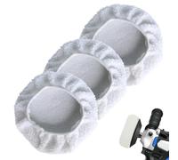 YIPFEN 3 PCS Cuffie per Lucidatura in Lana d'Agnello per Lucidatrici a Batteria Einhell CE-CB 18/254 Li, CC-PO 90, per Lucidatrici (220mm-250mm)