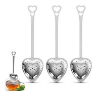YIPFEN 3 Pcs Infusore per Tisane in Acciaio Inox Filtro per Tè e Tisane Sfuse a Forma di Cuore