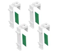 YIPFEN 4 Pezzi Supporti Lunghi per Tende a Rullo Klemmfix Duo-Rollo, da Fissare e Incollare Senza Forare, Accessori o Ricambi per Montaggio su Finestre in PVC e Porte Balcone
