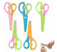 YIPFEN 6 PCS Forbici di Sicurezza con Lame in Plastica, Forbici per Bambini dai 2 Anni, Ideali per il Taglio Creativo e Sicuro