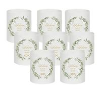 YIPFEN 8 paralumi decorativi per lampade da tavolo, cresima, battesimo, firmamento e celebrazioni cristiane, decorazioni prima comunione e scritta, regali per il battesimo per ragazzi e ragazze