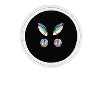 YIPFEN Brillantini Denti Farfalla 2 Paia, Strass Adesivi per Decorazione Denti Fai da Te, Gemme Denti Scintillanti per un Sorriso Luminoso. Tooth Gems.