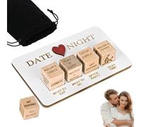 YIPFEN Dadi per Coppie, Idee Divertenti per Serate Romantiche, Set di Giochi per Coppie, Regalo Originale per San Valentino, Anniversario, Compleanno (con Sacchetto Nero)