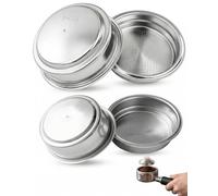 YIPFEN Filtro Caffè Espresso, Set da 2 Acciaio Inossidabile, Griglia Extra-Fine per Sedimenti Zero e Trazione Uniforme, Conserva Intensità e Gusto Autentico ogni Giorno