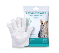 YIPFEN Guanti detergenti per animali 6 pezzi per cani e gatti salviette igieniche senza risciacquo per zampe, orecchie, occhi e pelo