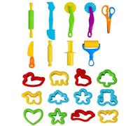YIPFEN Kit Plastilina 21 Pezzi con 9 Panetti e 12 Stampini Anatra | Set Modellabile Creativo per Bambini, Sviluppa Fantasia, Motricità Fine, Regalo Ideale