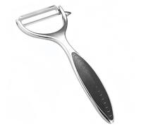 YIPFEN Set 2 Pezzi Pelapatate in Acciaio Inox con Lama Girevole, Pelaverdure a Forma Y e I con Impugnatura Antiscivolo per Patate, Carote, Pomodori, Mele, Agrumi - Lavabile in Lavastoviglie