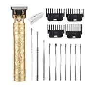 YIPINER Tagliacapelli da uomo, senza fili, con 10 pezzi Earpick