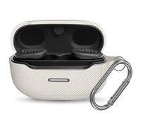 YIPINJIA JBL Endurance Race Custodia protettiva in silicone portatile antigraffio resistente agli urti, compatibile con auricolari JBL Endurance Race Custodia di ricarica con moschettone (albicocca)