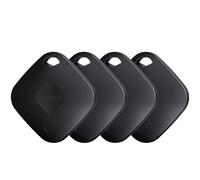 Yipoyilo Air Tracker Tag 4 Pezzi, Compatibile con Apple Dov'è (Solo iOS, Non Supporta Android), Localizzatore Chiavi con Protezione della Privacy, per Borsa da Viaggio Chiave e Altro, Nero