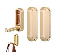 YipuVR 2 ganci da parete pieghevoli, ganci in lega di zinco per bagno e cucina