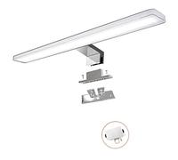 YIQAN 60cm LED Specchio Bagno 14W 3000K Luce Naturale 1400lm Mobile Bagno Illuminazione Cosmetica 3 Modi per Installare